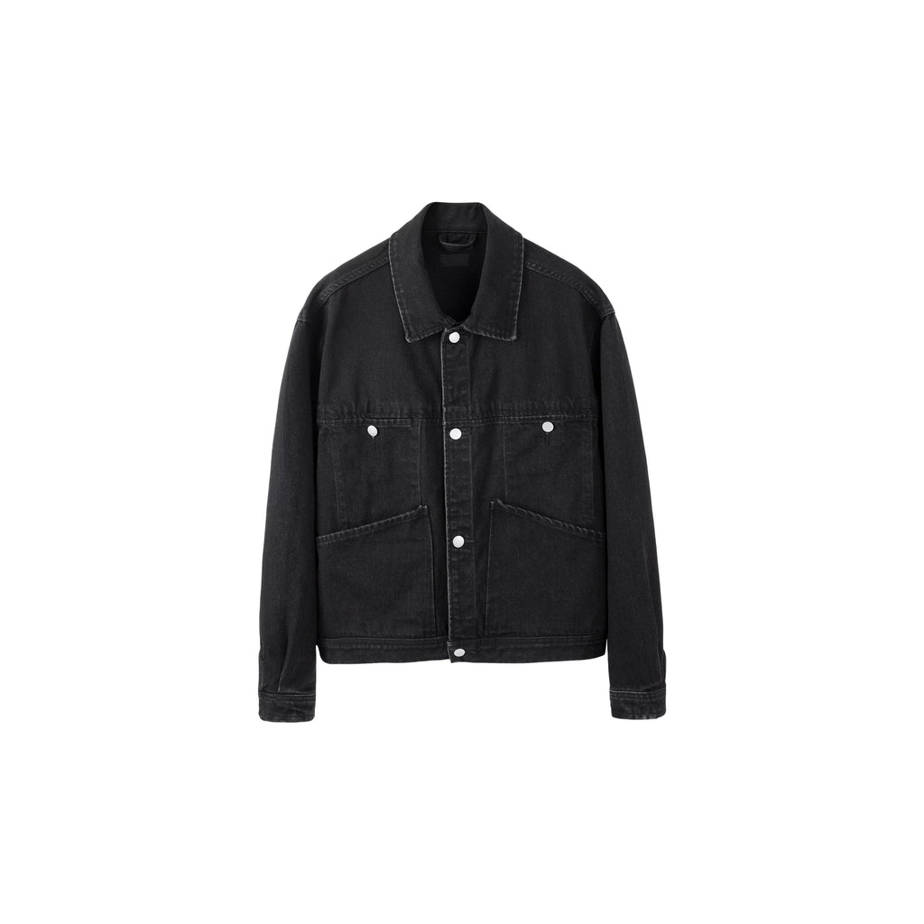 PLUS NO LOGO Washed Old Denim Jacket