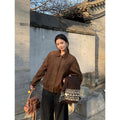 Pusumede Vintage Lapel Casual Jacket