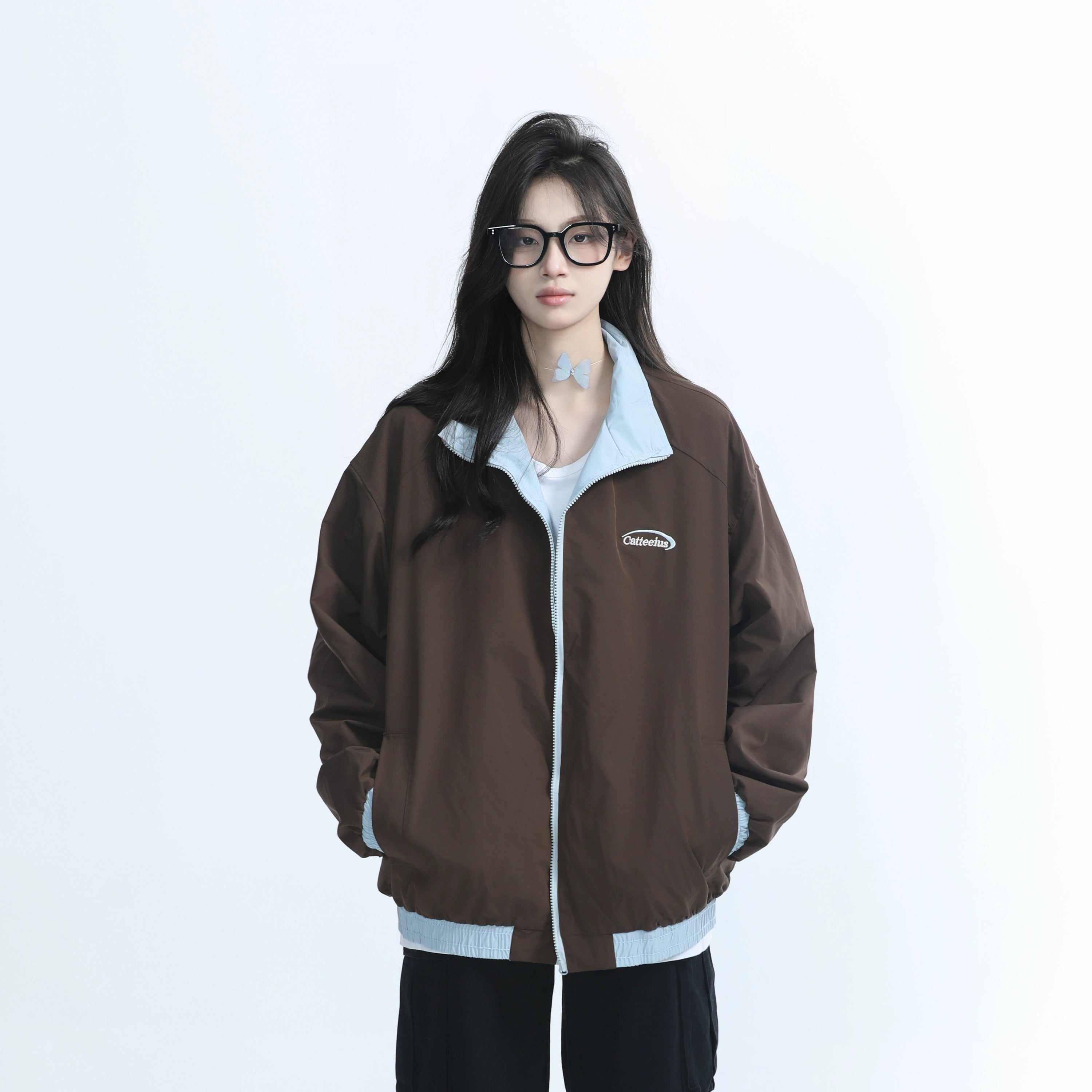 Zuocisankon Vintage Two-sided Loose Jacket