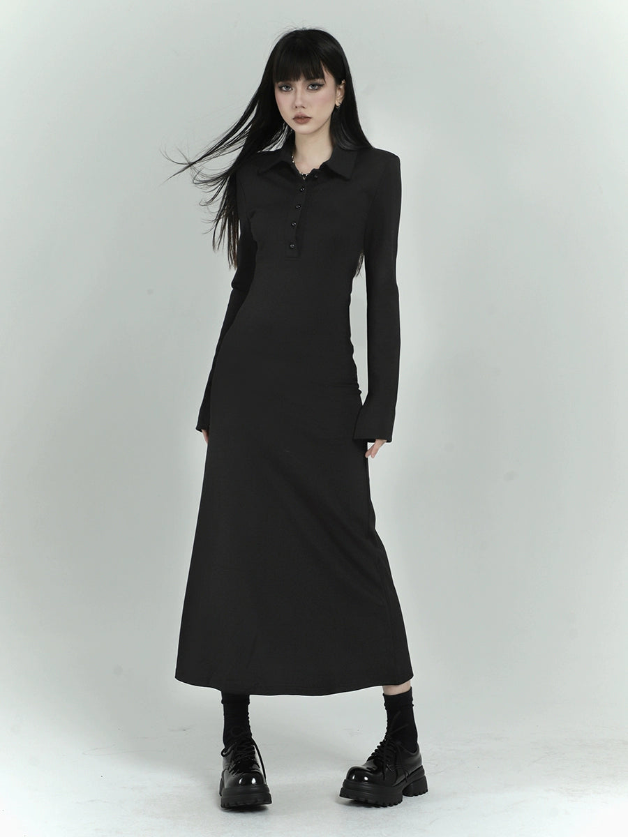 LADYGHOST Slim Fit Shirt Dress