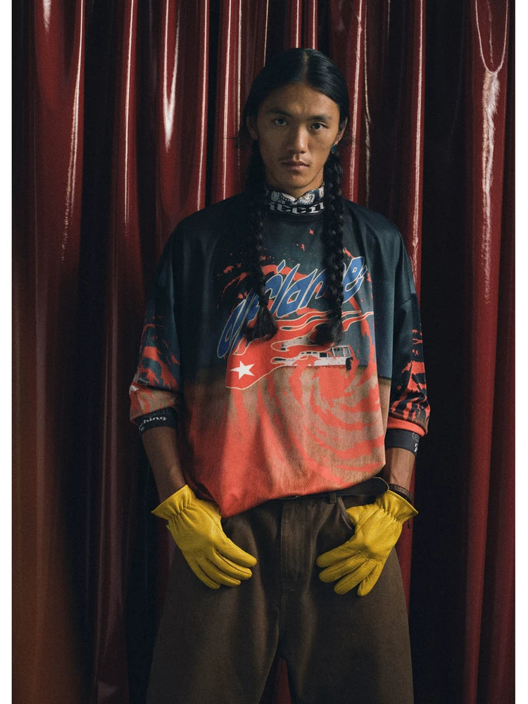 TREclub Full of Prairie Print Casual Long Sleeves
