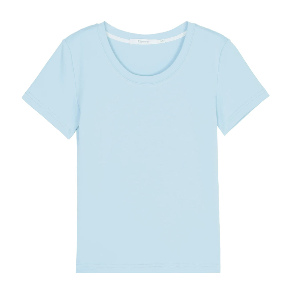 XUJING Simple V-neck Slim and Thin Tee