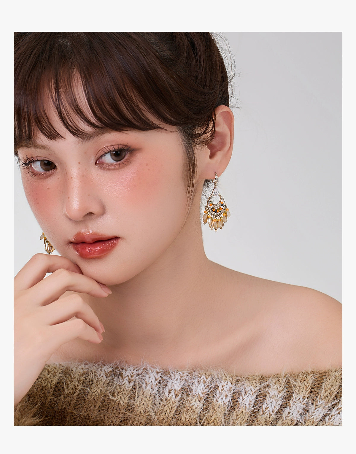 DODOGOGO Retro Ethnic Style Earrings