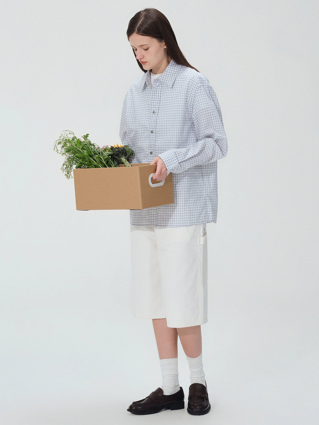 LIVINGTOWN Premium Check Long Sleeve Shirt