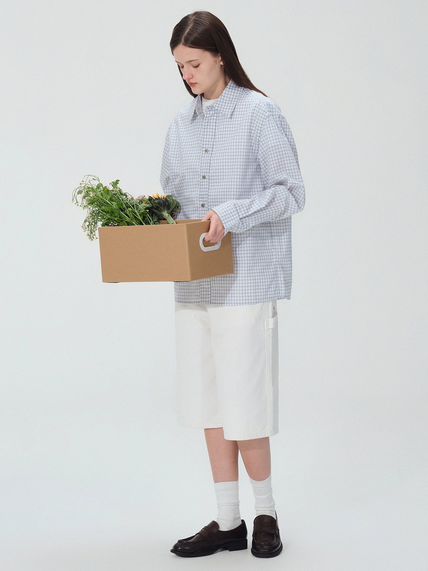 LIVINGTOWN Premium Check Long Sleeve Shirt