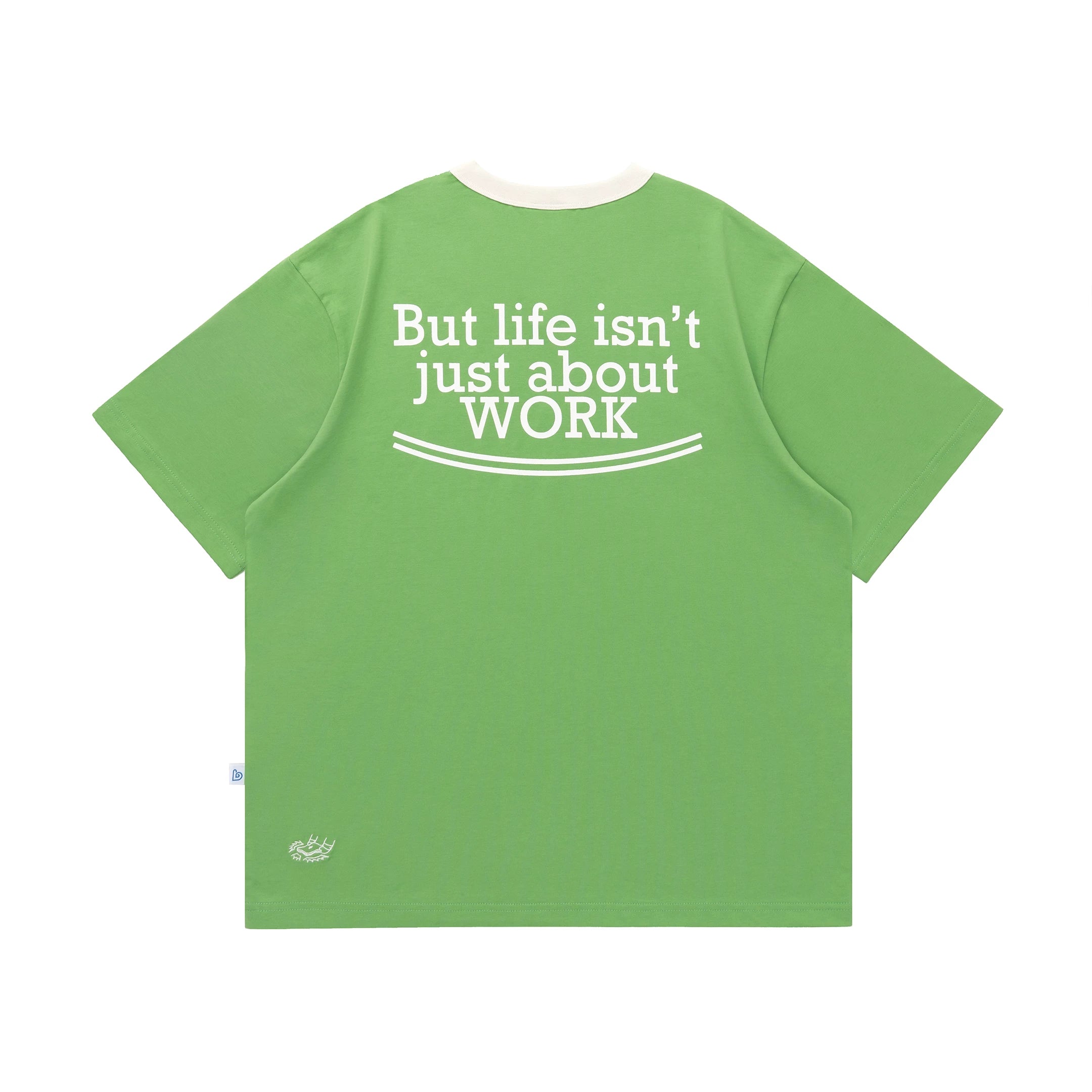BENT IDEA Casual Color Matching Collar Versatile Tee