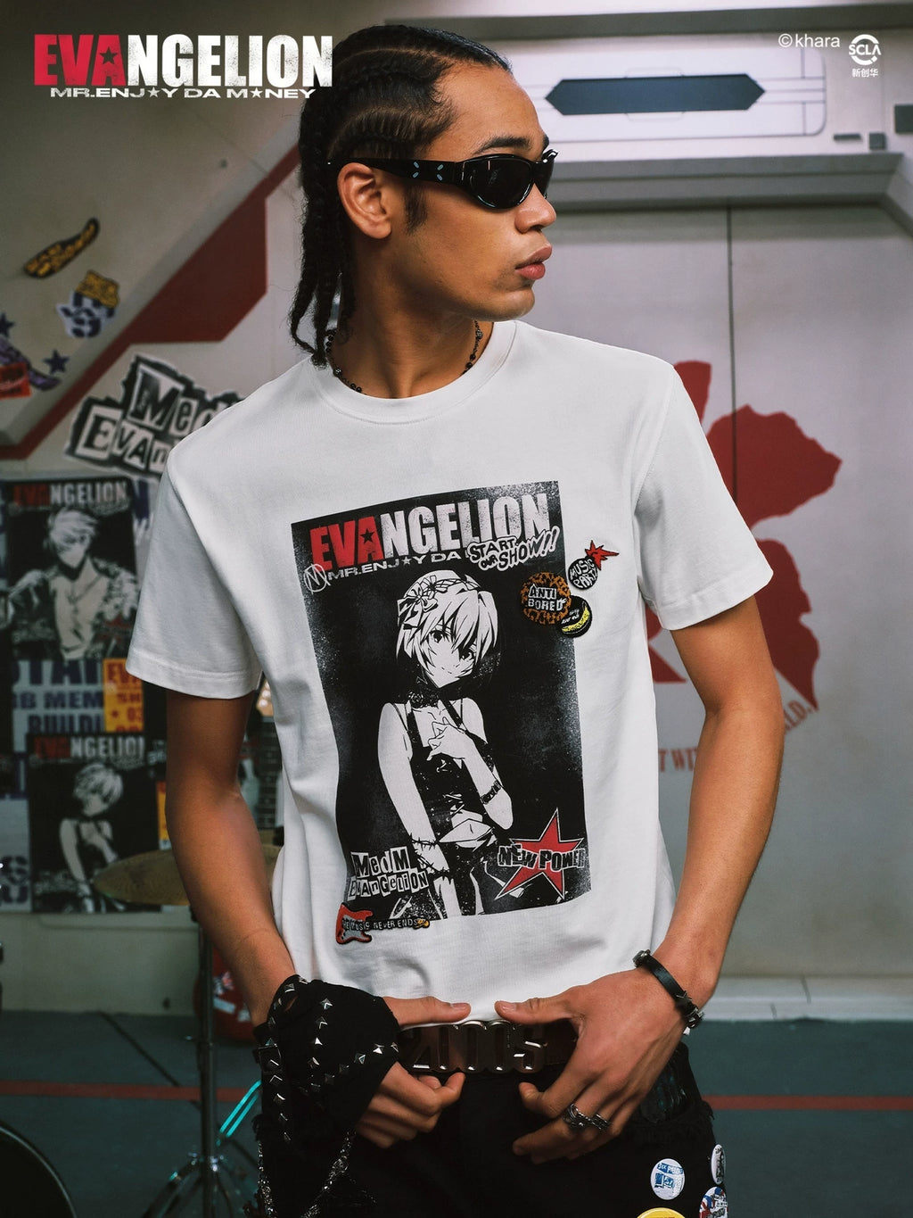 MEDM Old Casual Crew Neck Versatile Tee