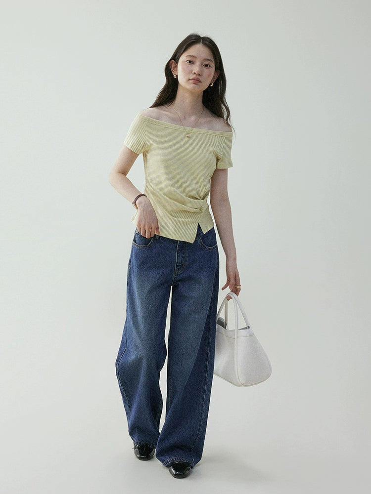 VOOE Vintage Loose Wide Leg Casual Jeans
