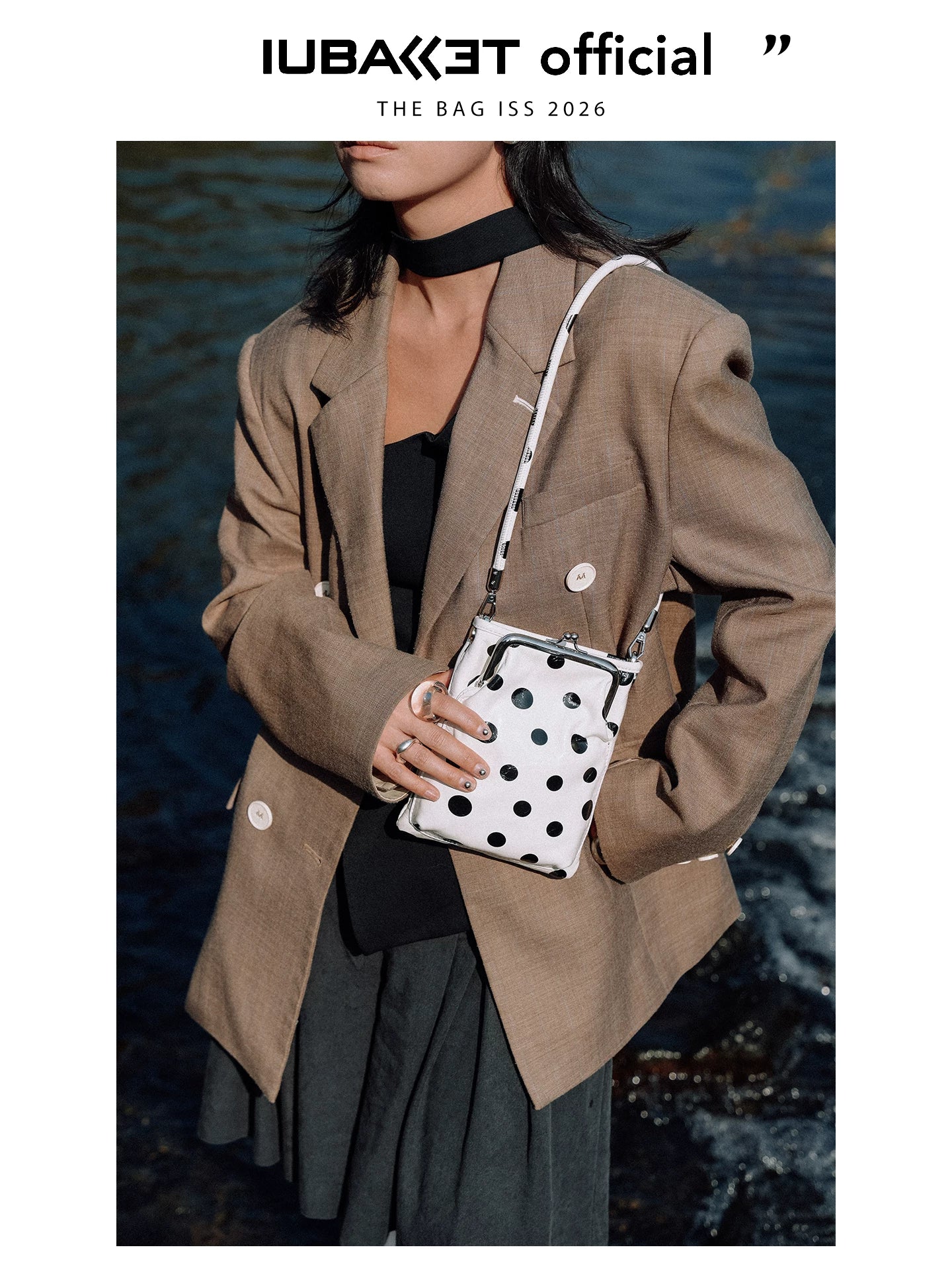 IUBALLET Polka Dot Mini Messenger Bag