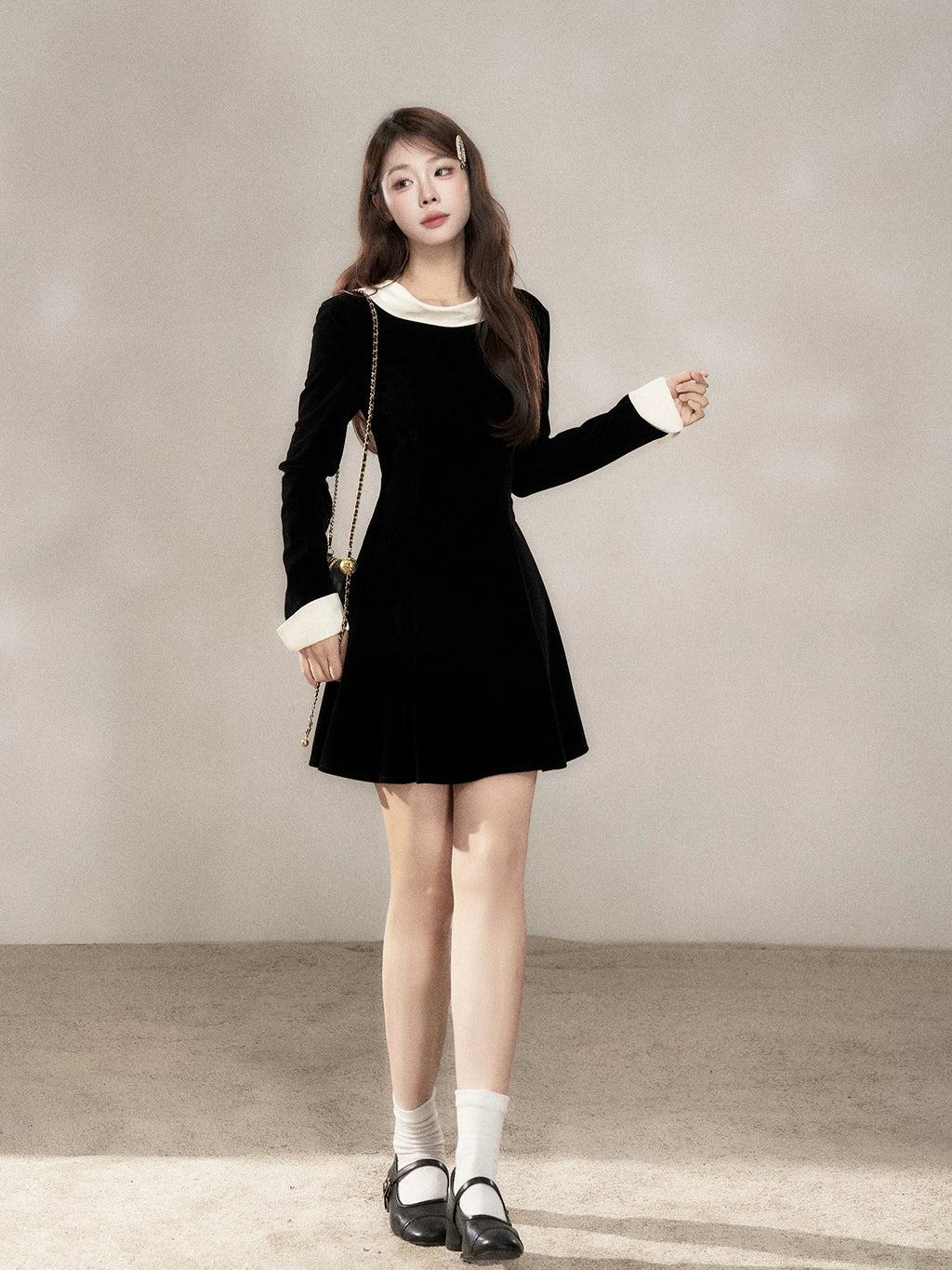 Wildberry Skinny Long Sleeve Dress