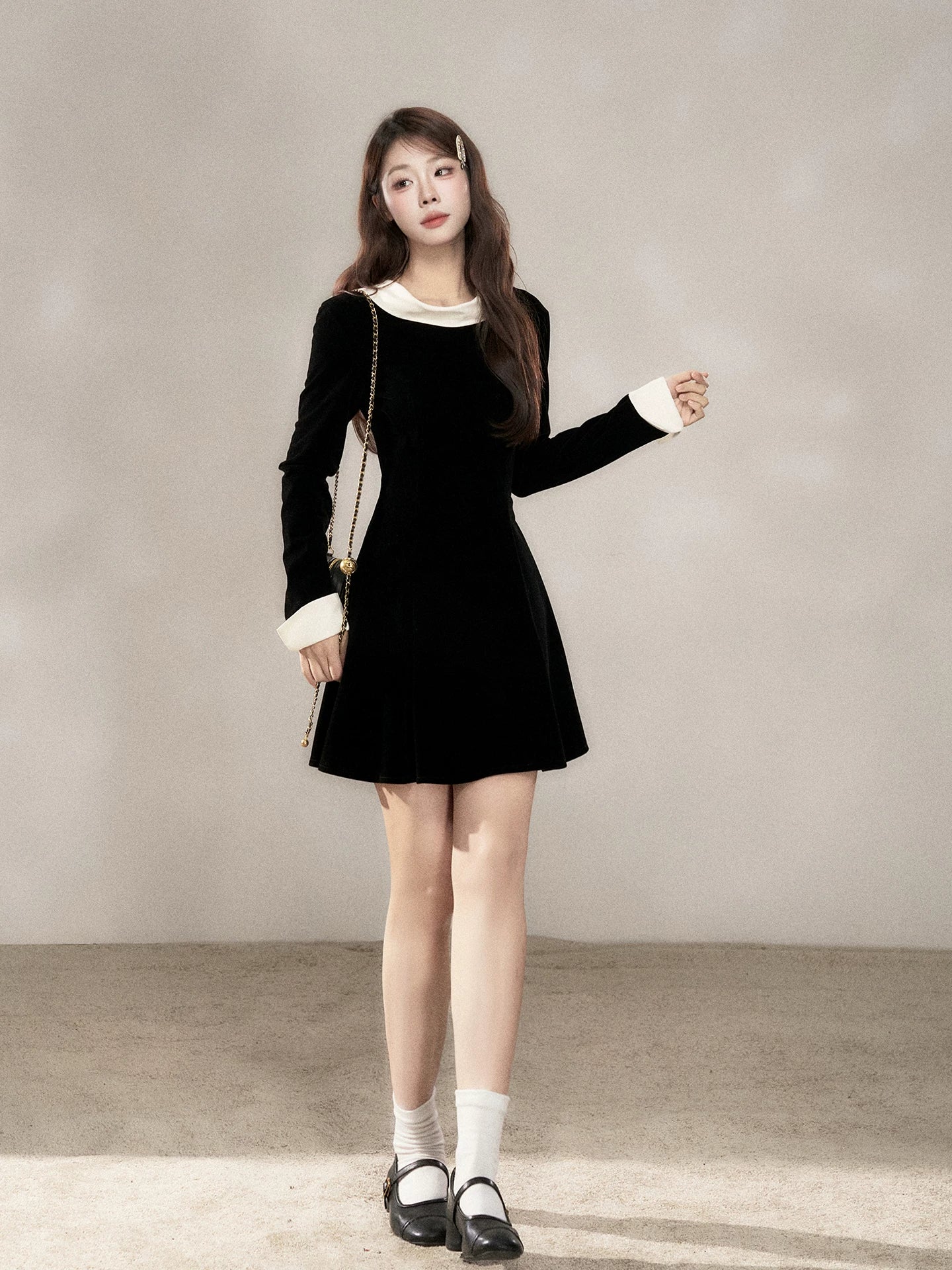 Wildberry Skinny Long Sleeve Dress