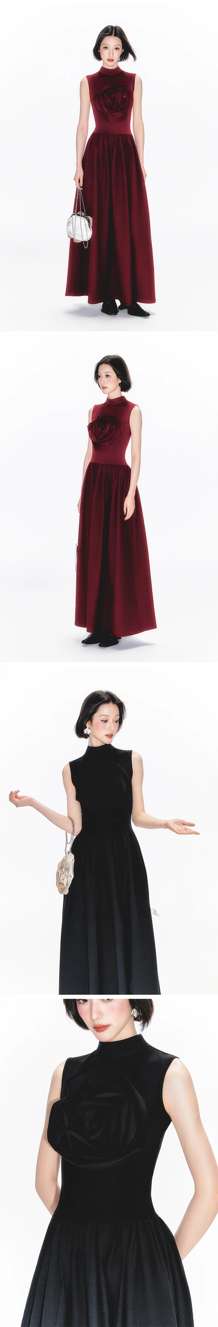 YEDM Rose Vest Skirt Long Skirt