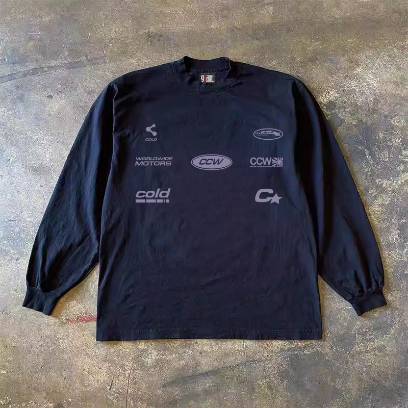 UPUPXIA Niche Oversize Versatile Long Sleeve