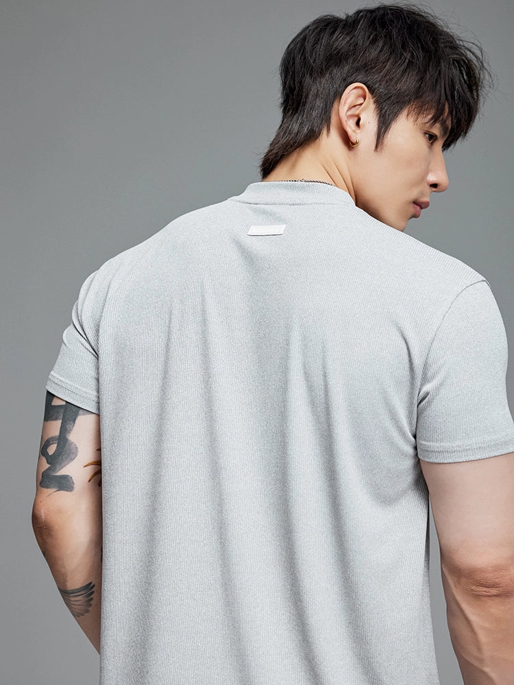 Muscle Dog Polo Collar Athleisure Breathable Tee