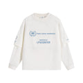 Loopsoon Fake Two-piece Creative Print Design Long Sleeve