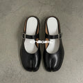 CHILIGIRL Retro Leather Split-toed Toe Slippers