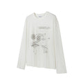 TZ Killer Loose Versatile Star Track Print Long Sleeve
