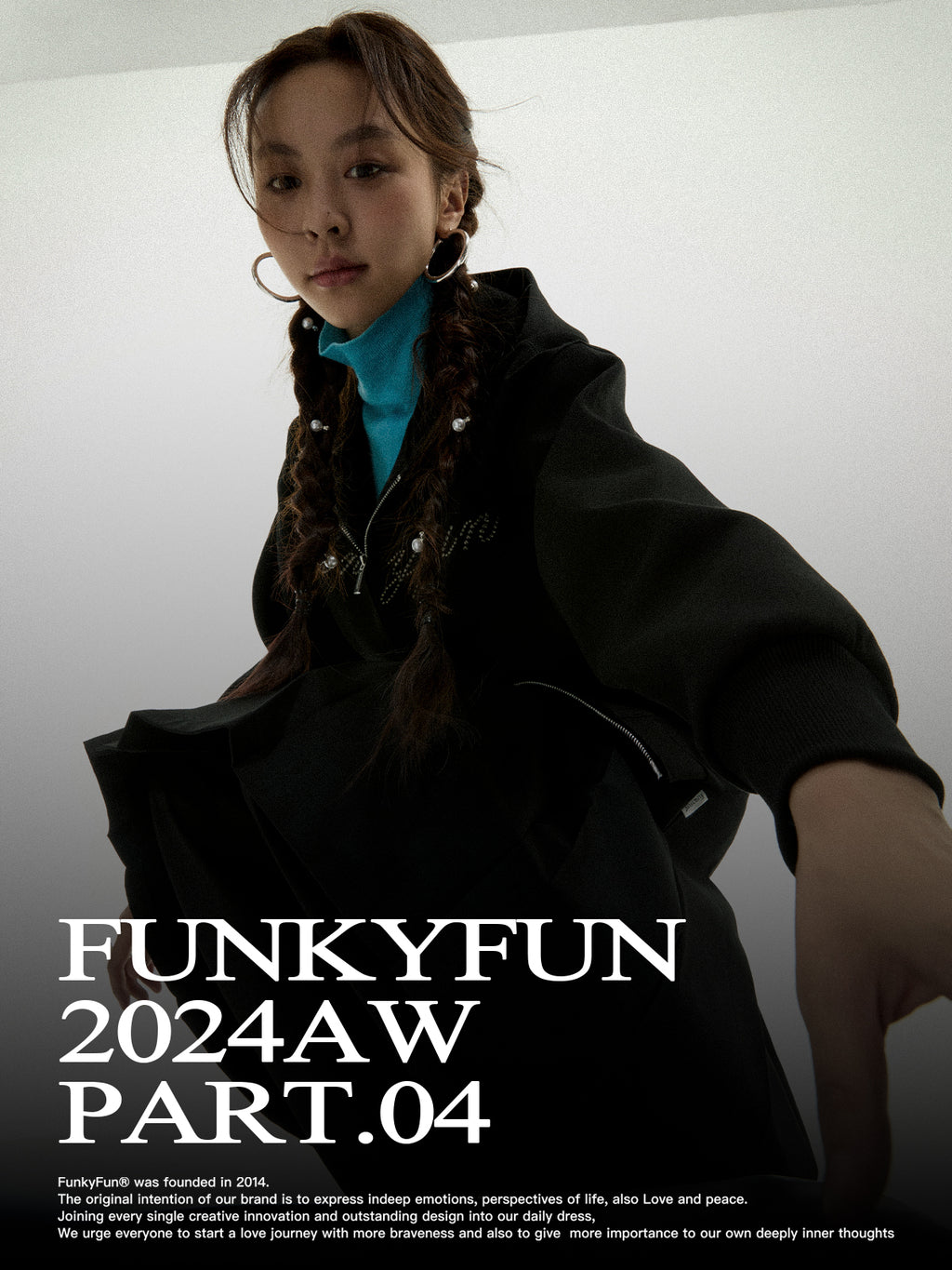 FUNKYFUN Silhouette Twill Slacks