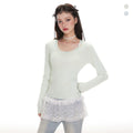 Imone Skinny Knitted Crew Neck Long Sleeve