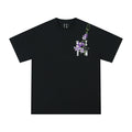 MEDM Vine Flower Embroidery Casual Tee