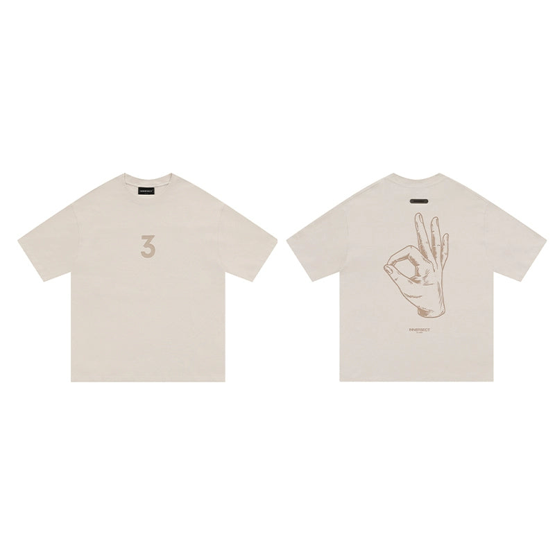 INNERSECT Simple Trendy Brand Loose Casual Tee