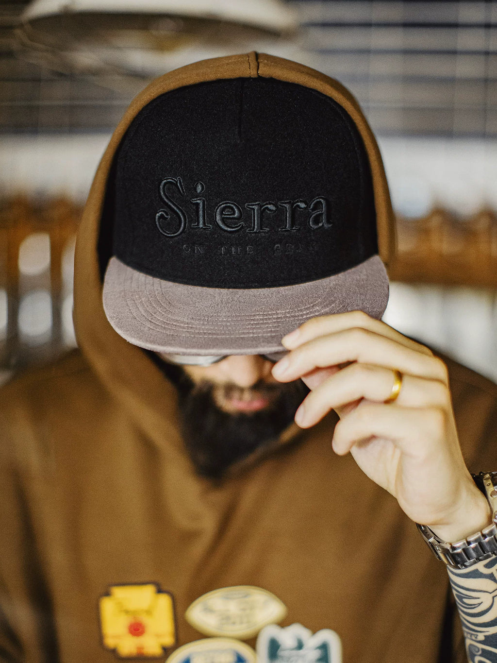Maden Flat-brimmed Baseball Cap Woolen Embroidered Cap