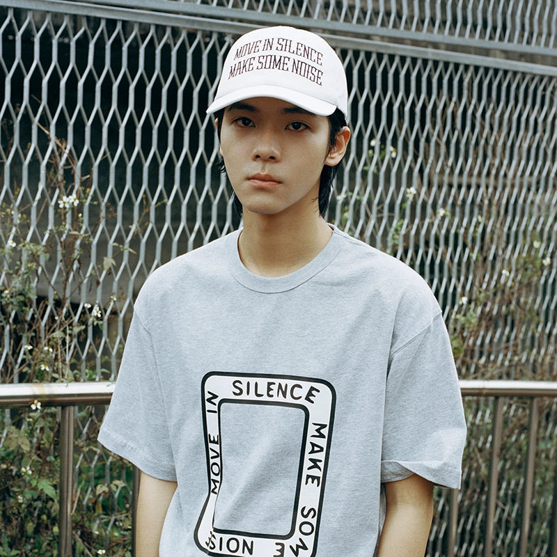 SUPERTOFU Text-embroidered Soft-top Curved-brimmed Hat