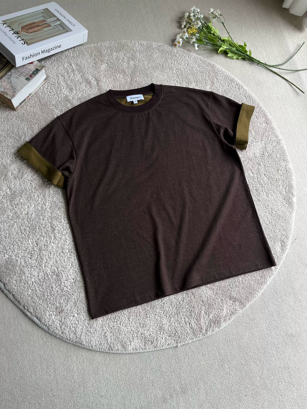 Xanvas Yarn Texture Casual Tee