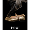 L'aise Comfortable Retro Flat Casual Mary Jane Shoes