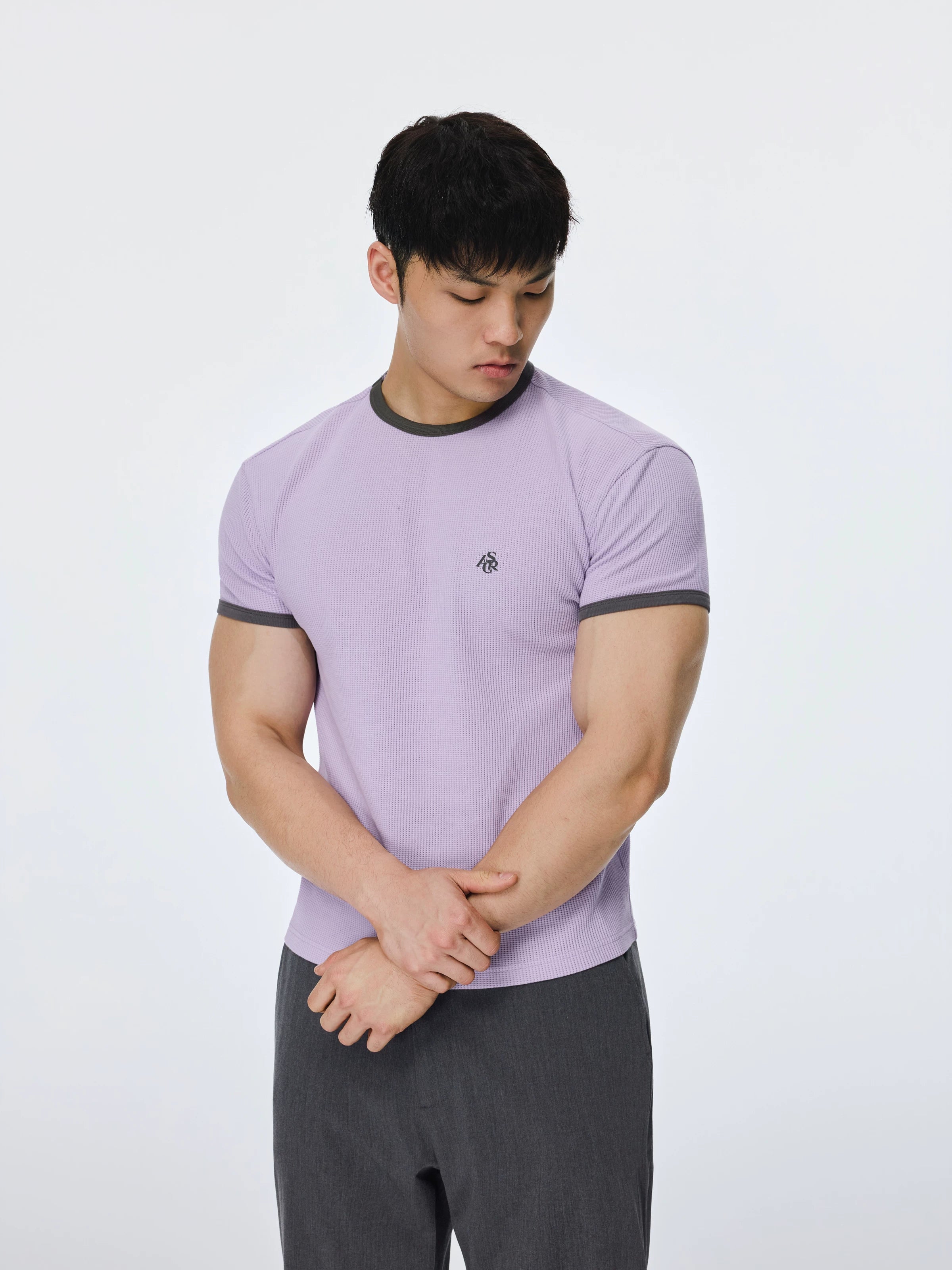 AFTERGLOW Retro Contrasting Slim Tee