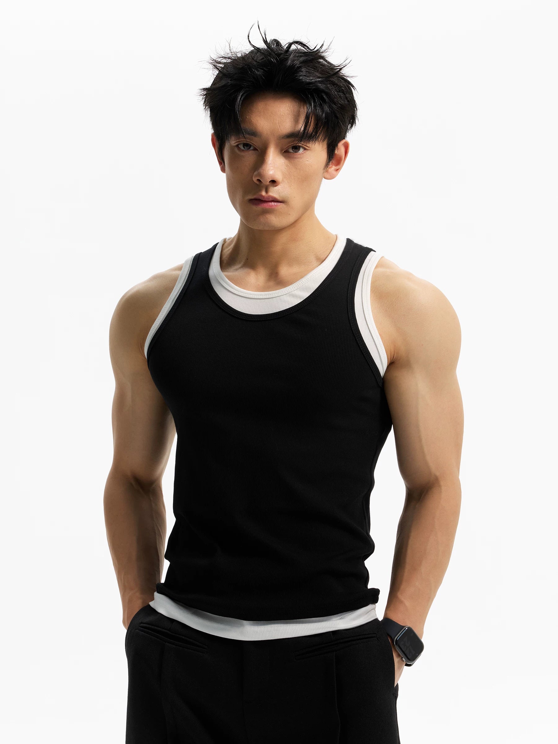 DAY NY Fake Two-piece Slim-fit Versatile Vest