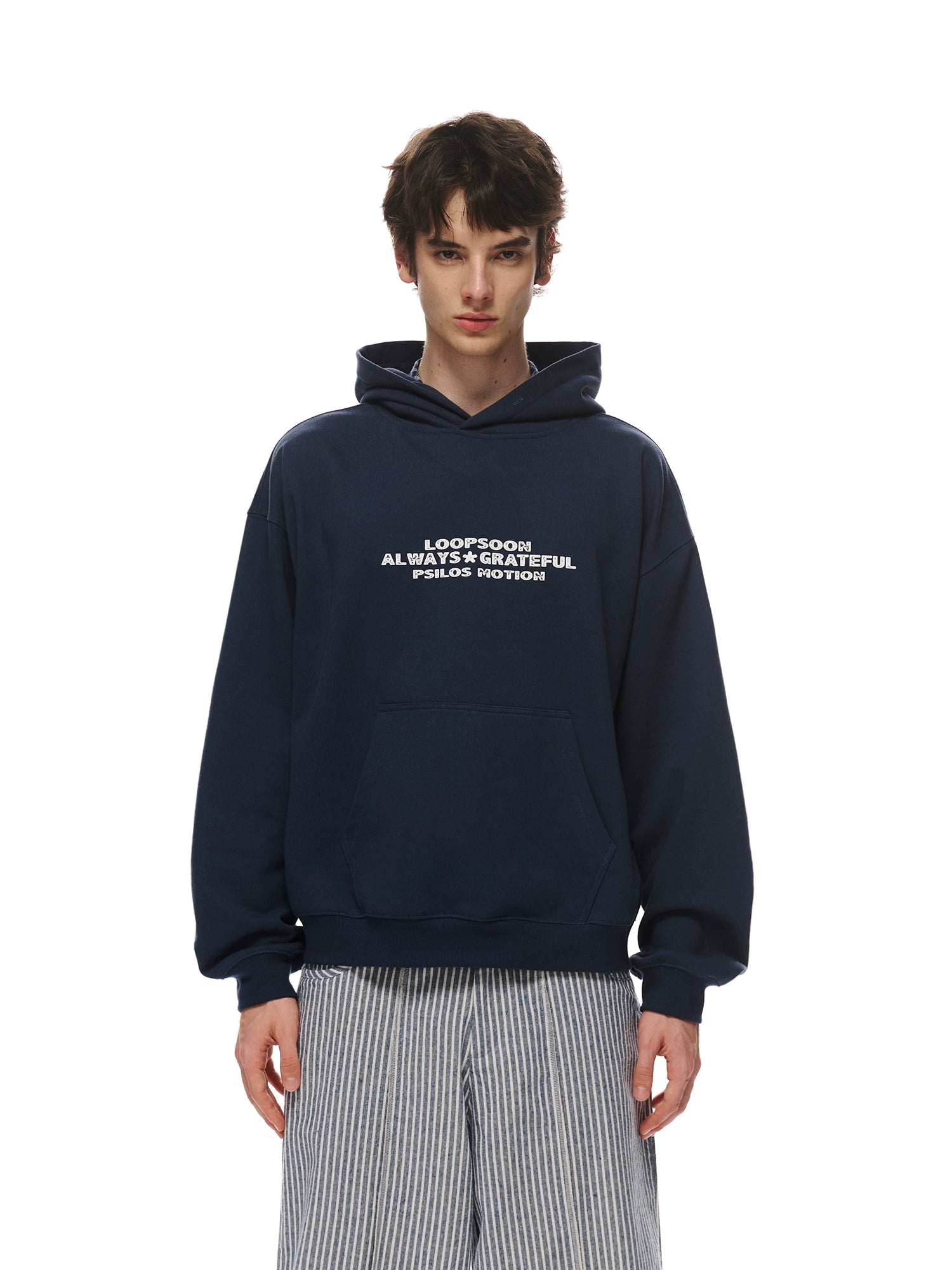 Loopsoon Chest Old Printed Loose Casual Sweater