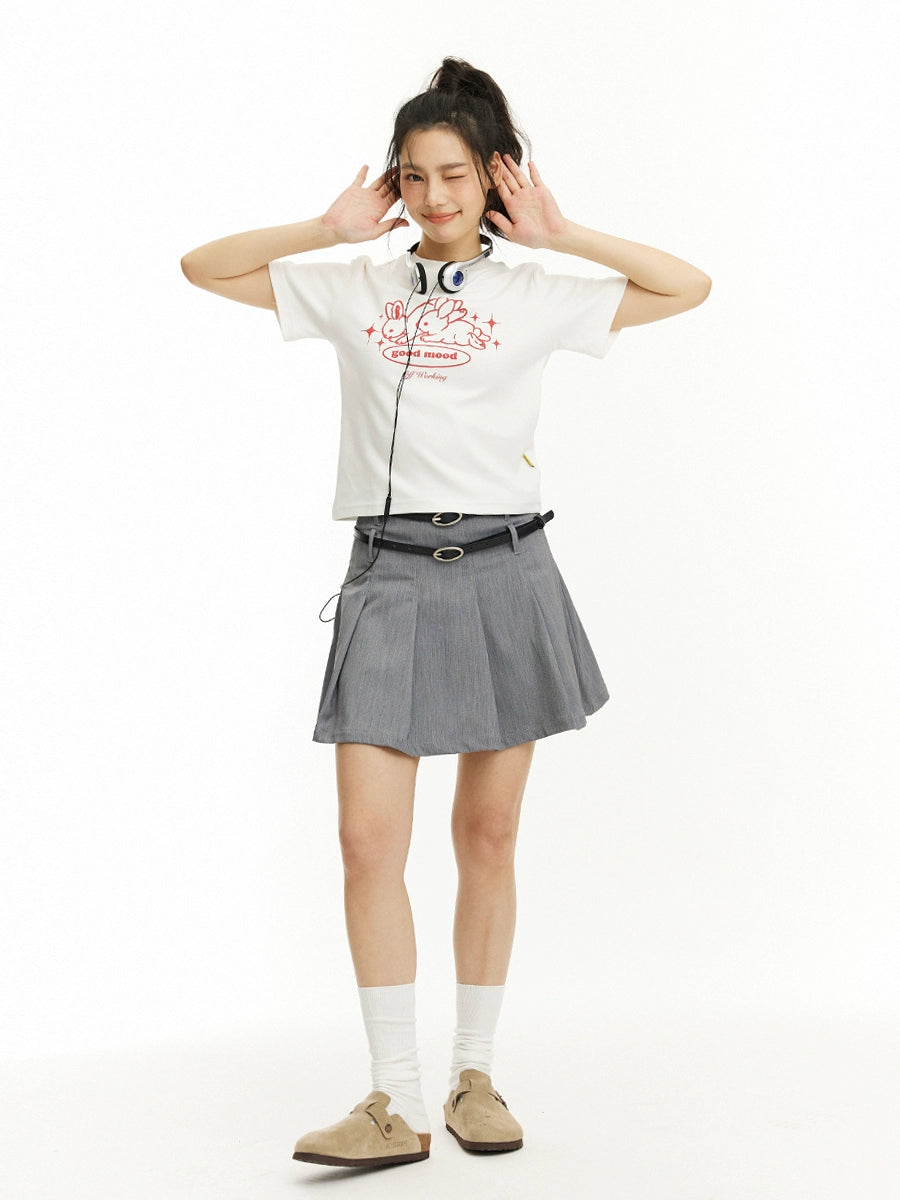 UnderStress Running Rabbit Short Printed Tee