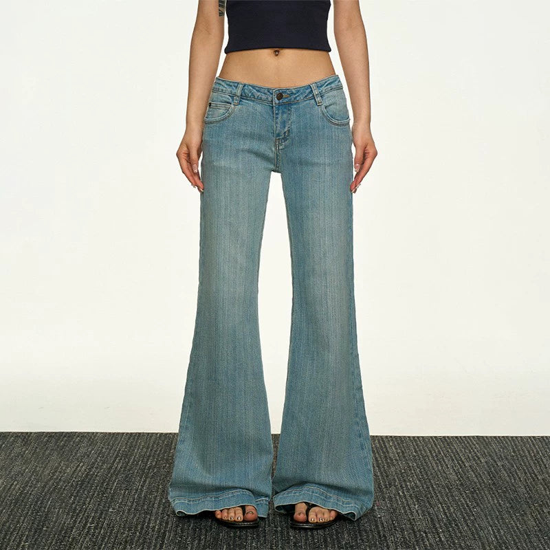 Aaisup Low Waist Wide Leg Floor Pants