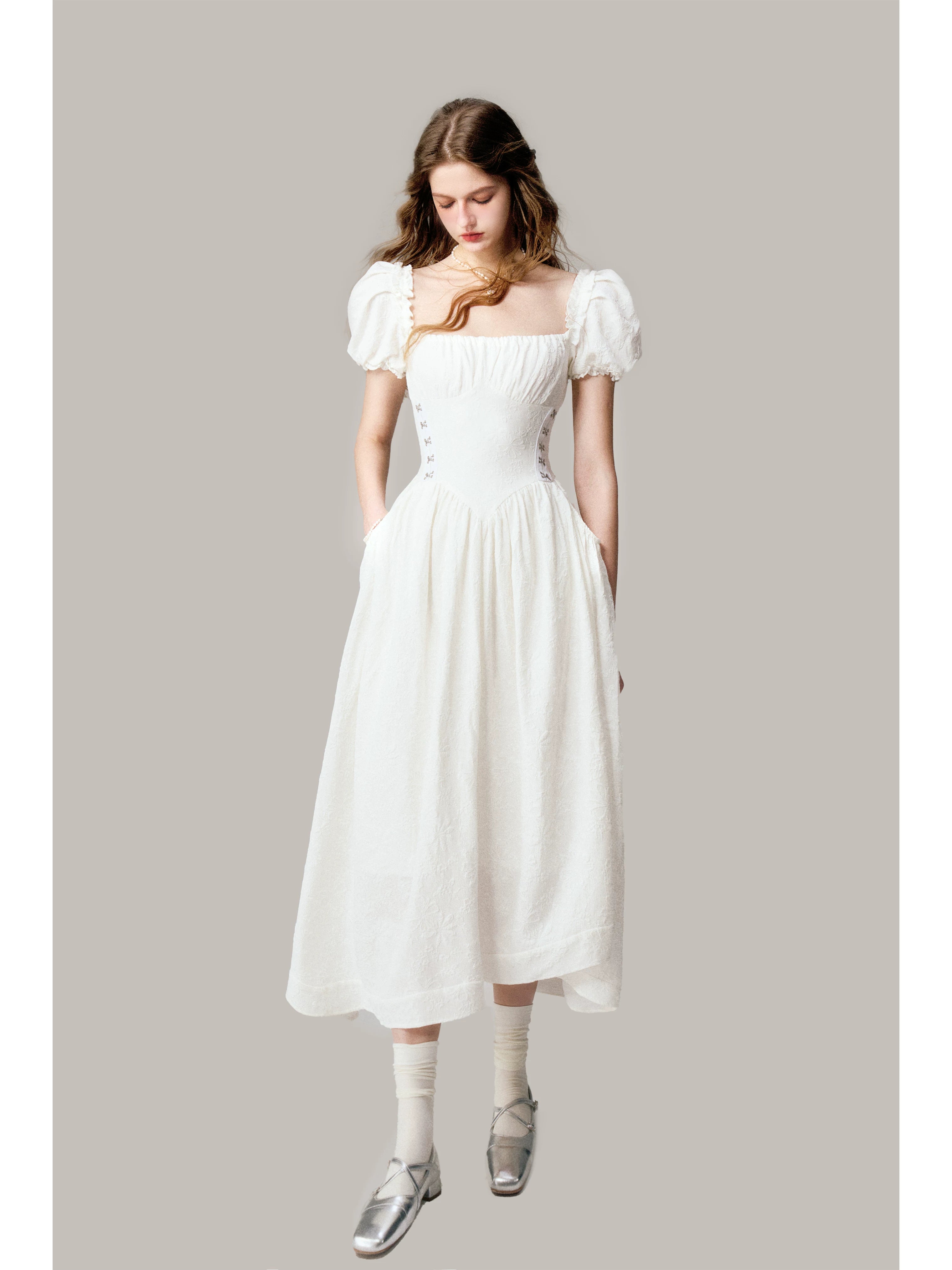 LULUSWINGS Three-dimensional Jacquard Waist Pendulum Dress