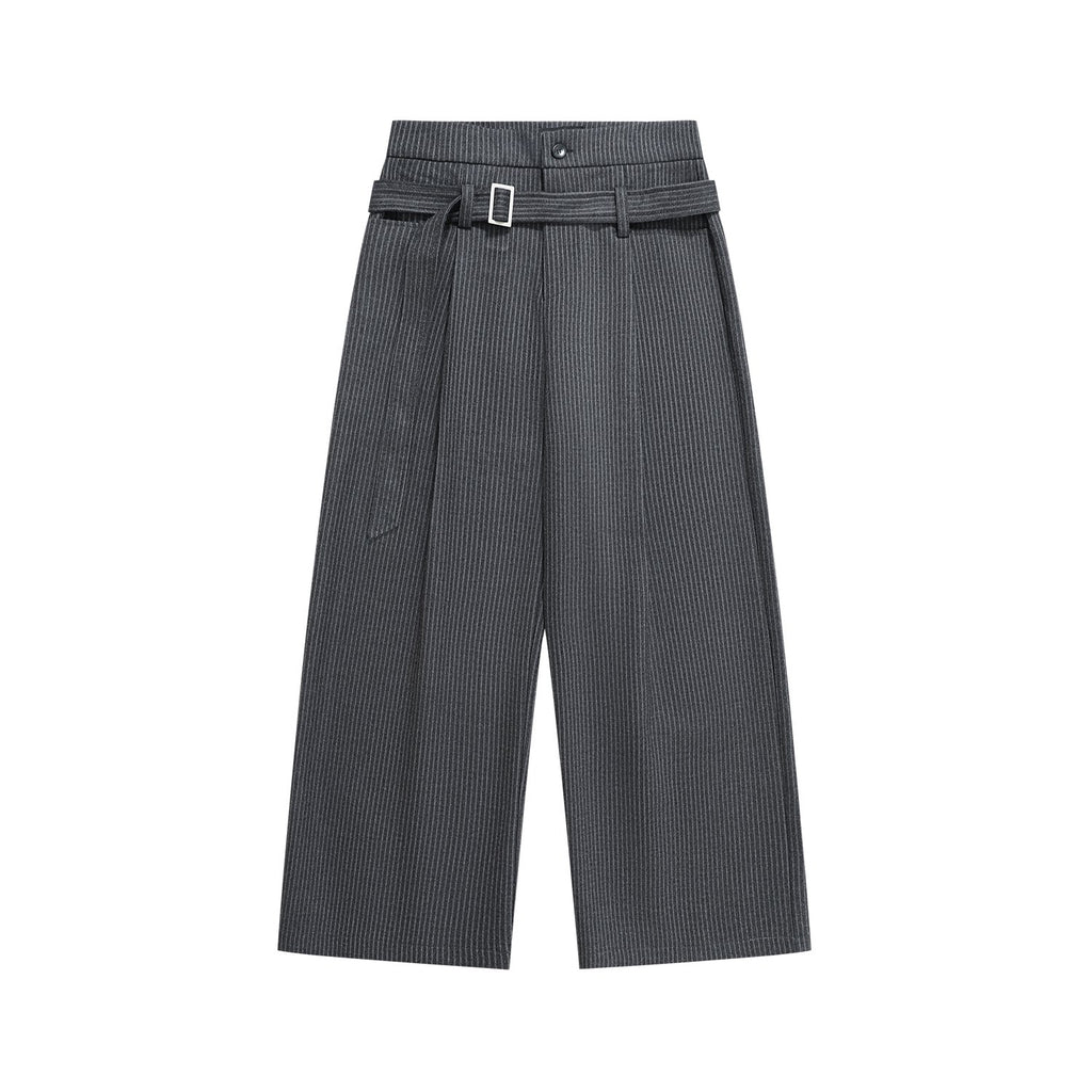MANUSCRIPT Striped Streamer Casual Trousers