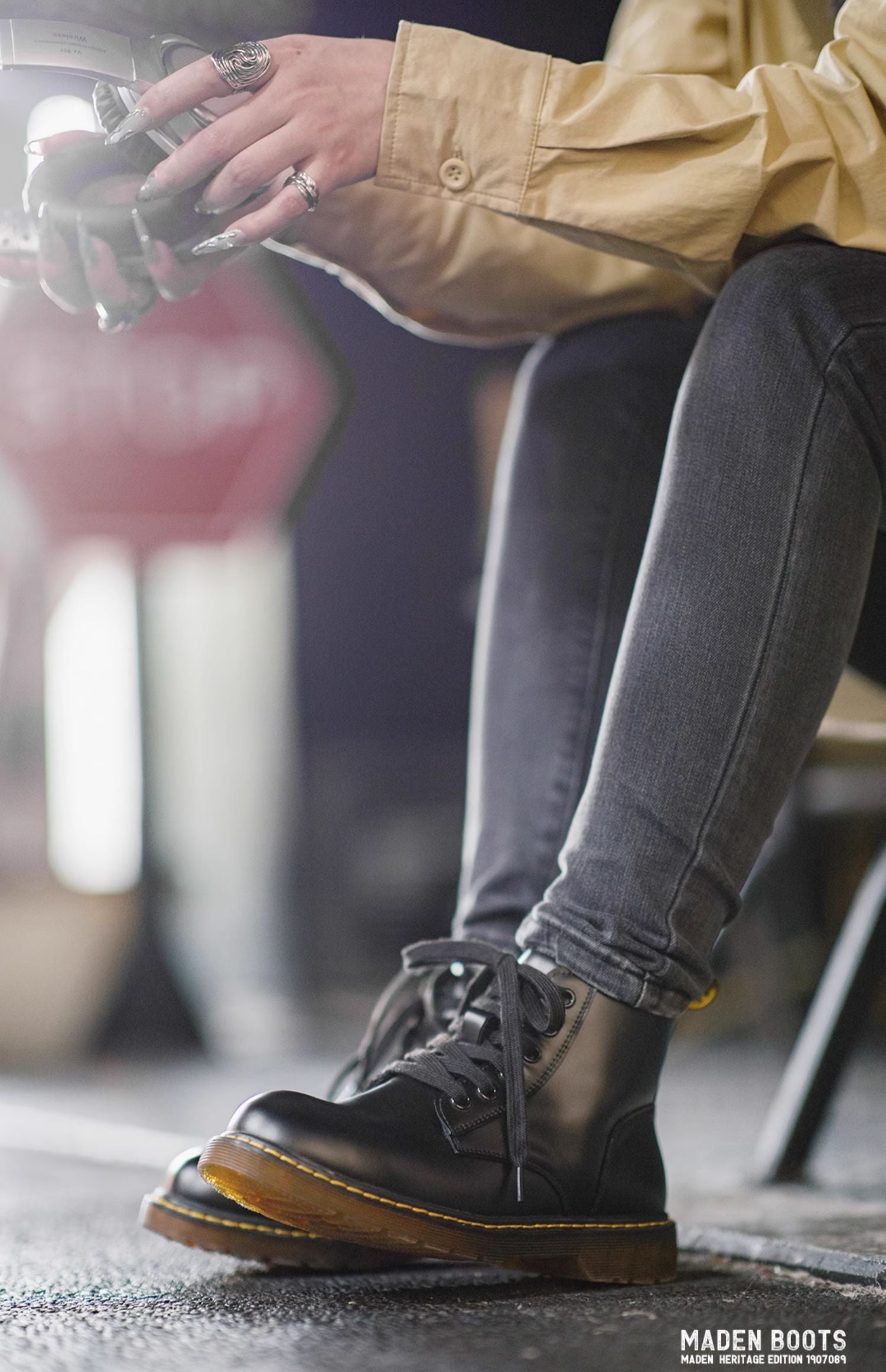 Madden Martin Leather Tooling Boots