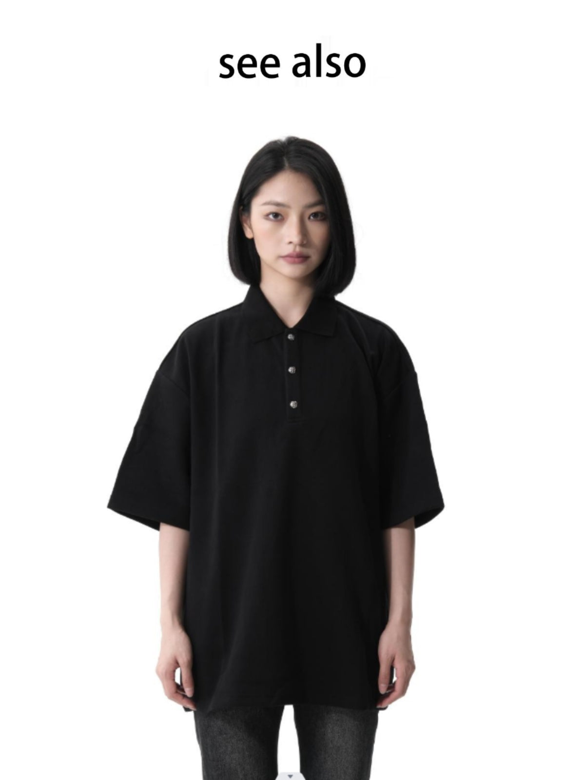 SEE ALSO Crowe hexagram button pearl cotton heavy profile Tee 3189