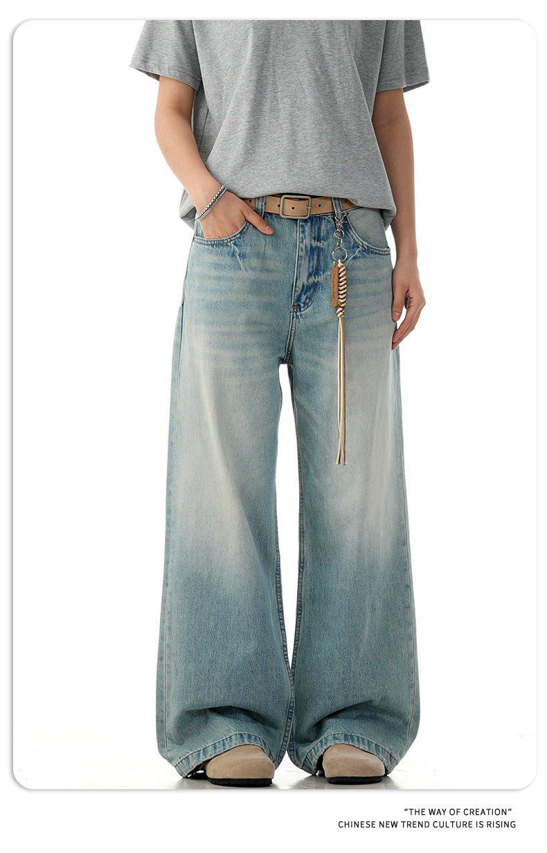 11KN Loose Simple Straight Jeans