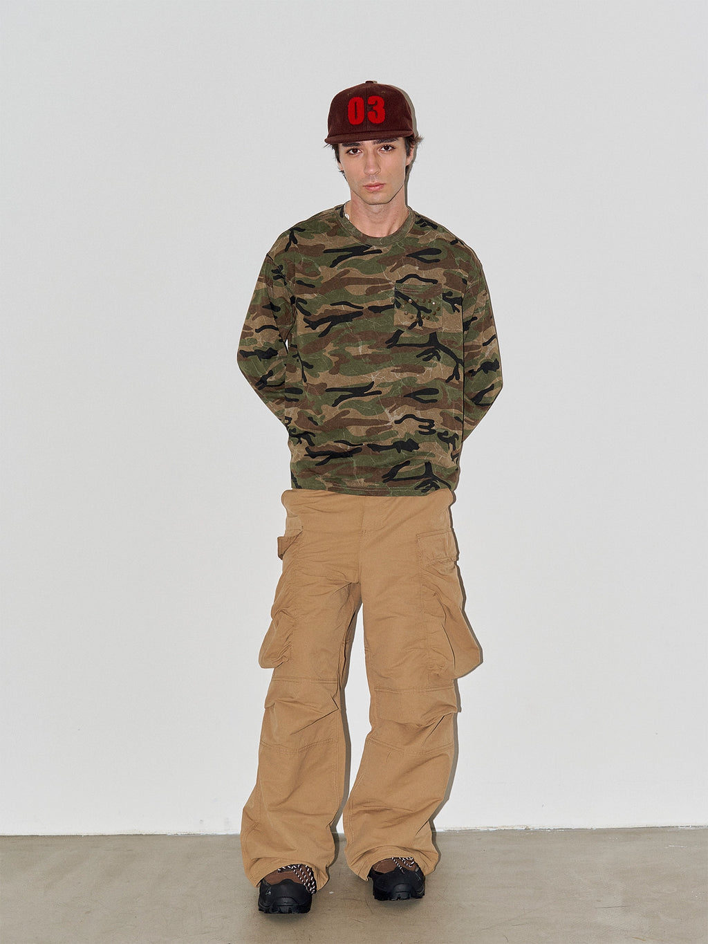 LIBERAFIT Camouflage Star Ring Rivet Long Sleeve