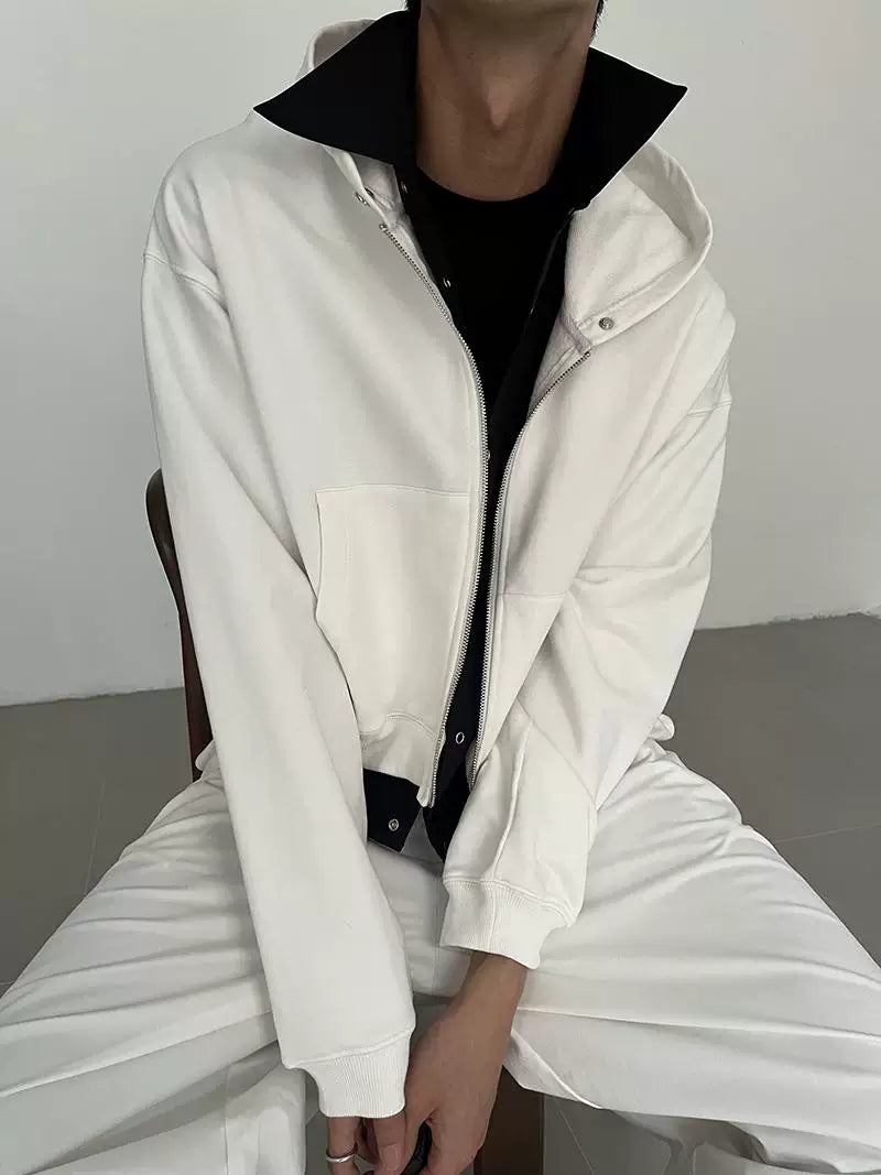 COLN Short zipper Cotton Jacket