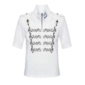 PAIKI Stand Collar Slim Casual Tee
