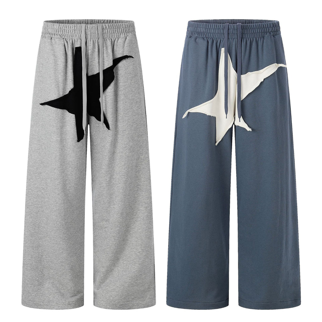 11KN Loose Five-star Printed Sweatpants