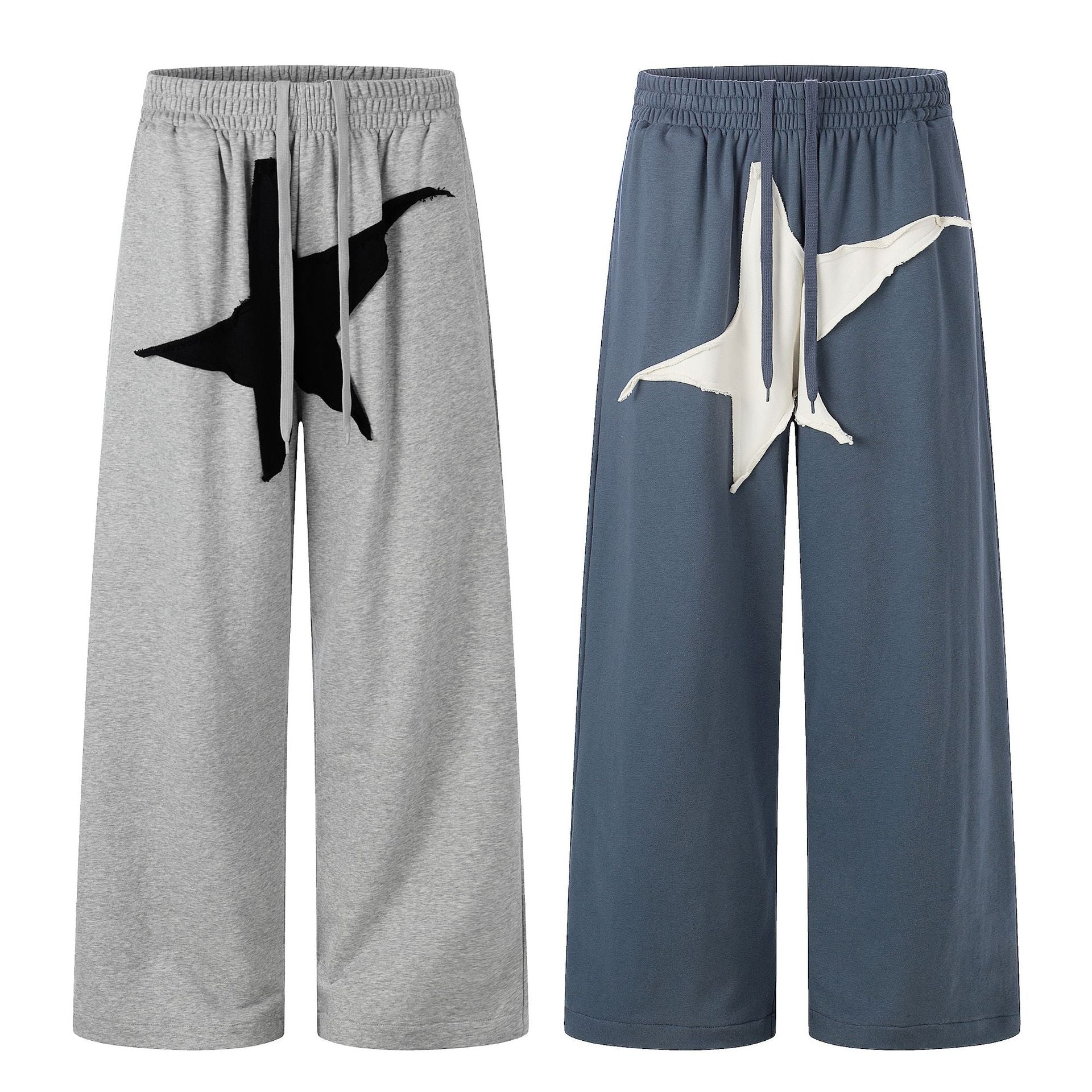 11KN Loose Five-star Printed Sweatpants