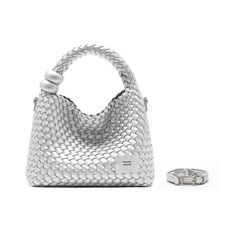 MUVA Woven Holiday Bead Small Bag
