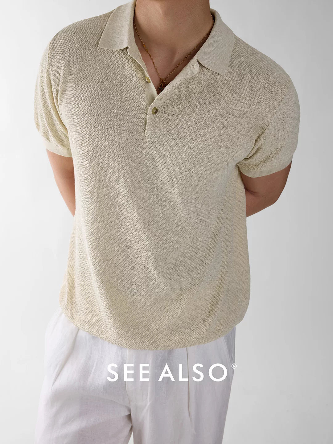 SEE ALSO Breathable Slack Knitted POLO Shirt