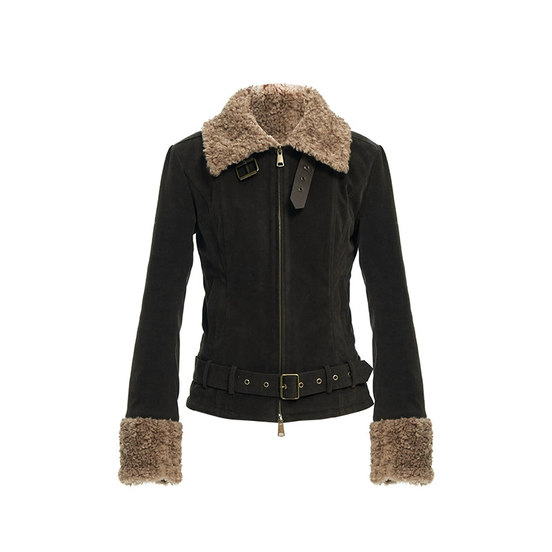 LINY LIBERTY Vintage Thickened Short Jacket