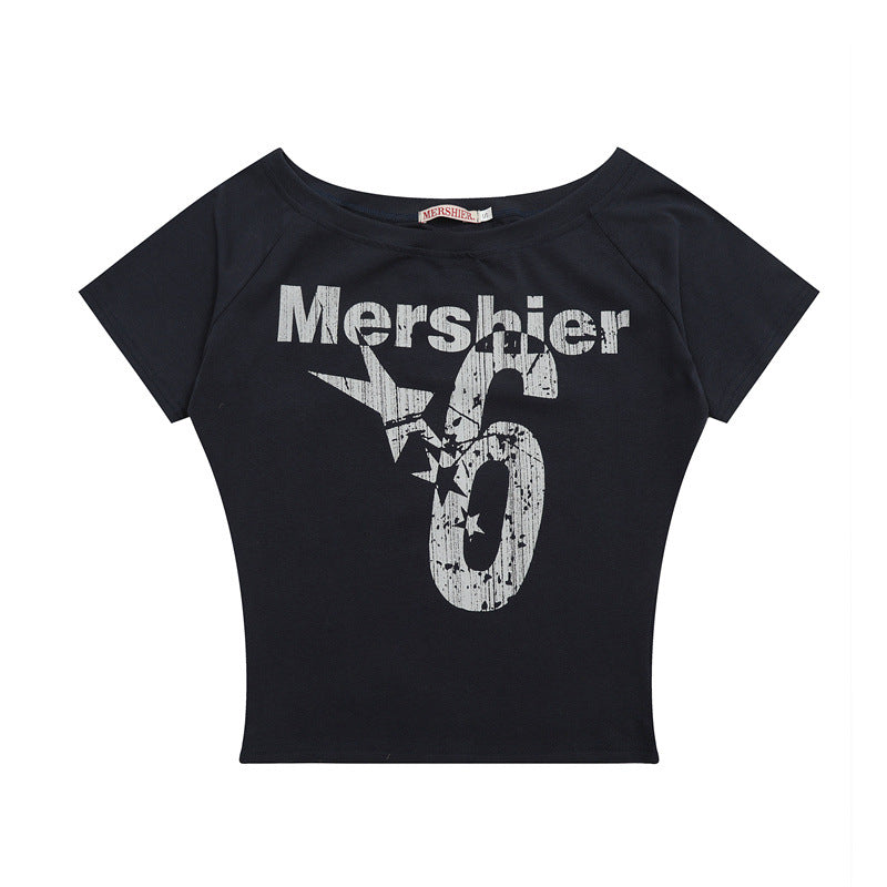 Nariele Letter Print Fashion Ins Tee