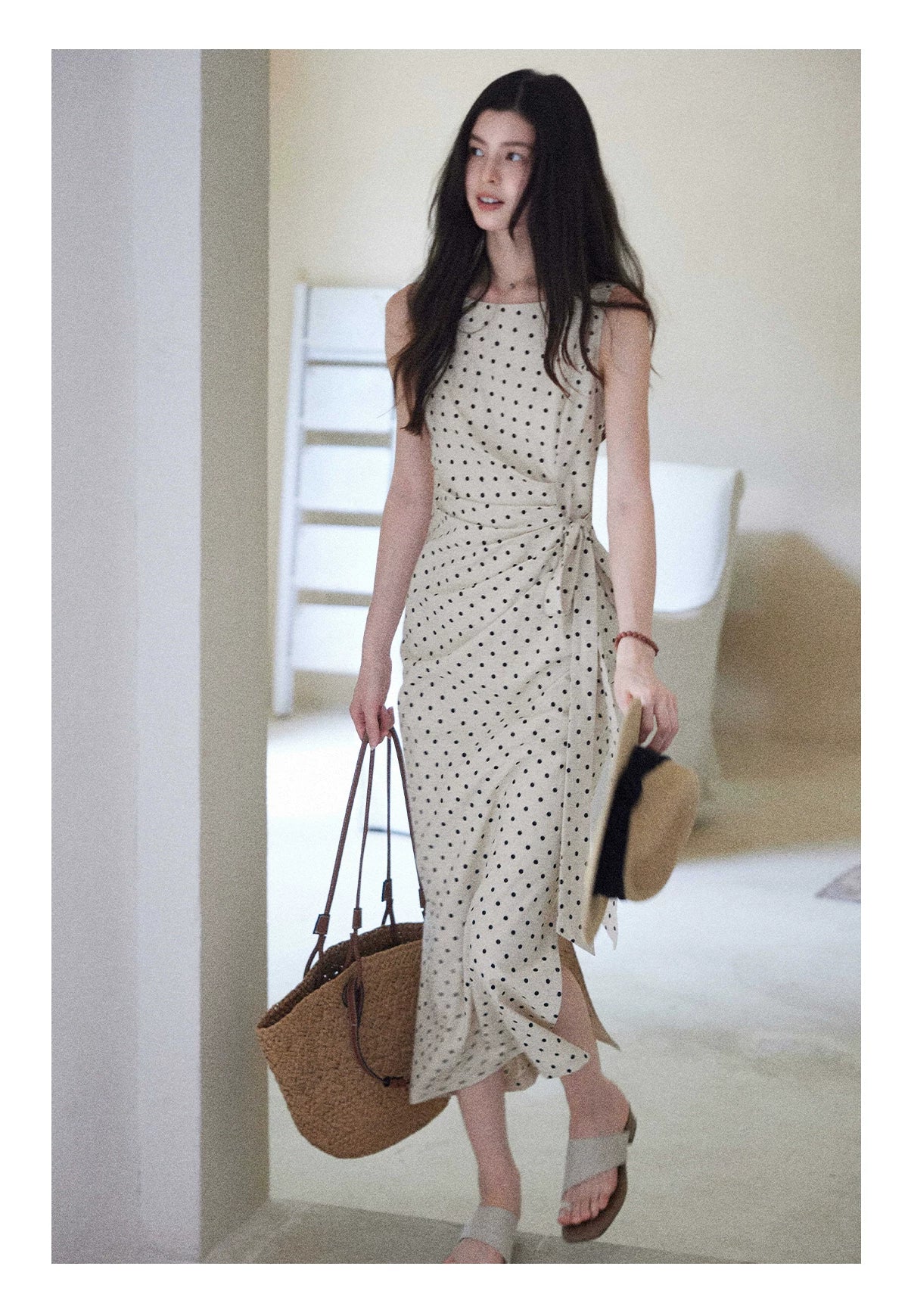 TYANG High-end Temperament Polka Dot Dress