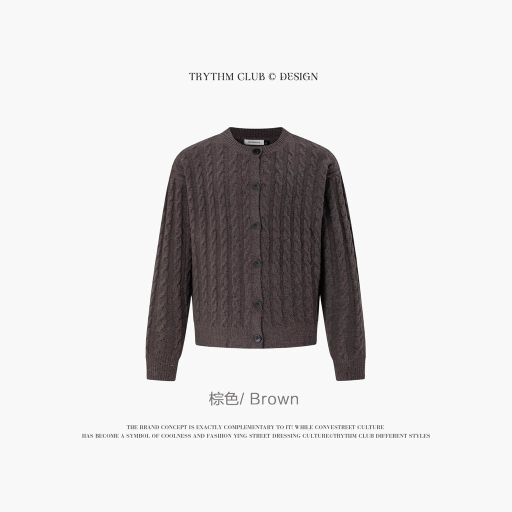 TRYTHMCLUB Vintage Knitted Wool Sweater